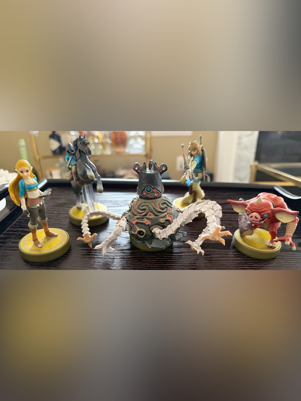 Nintendo Zelda Breath of the Wild Amiibo 5 Piece Set Link Zelda Guardian Bokobli